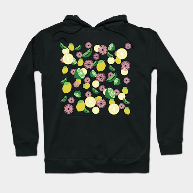 Lemon pattern Hoodie by dddesign